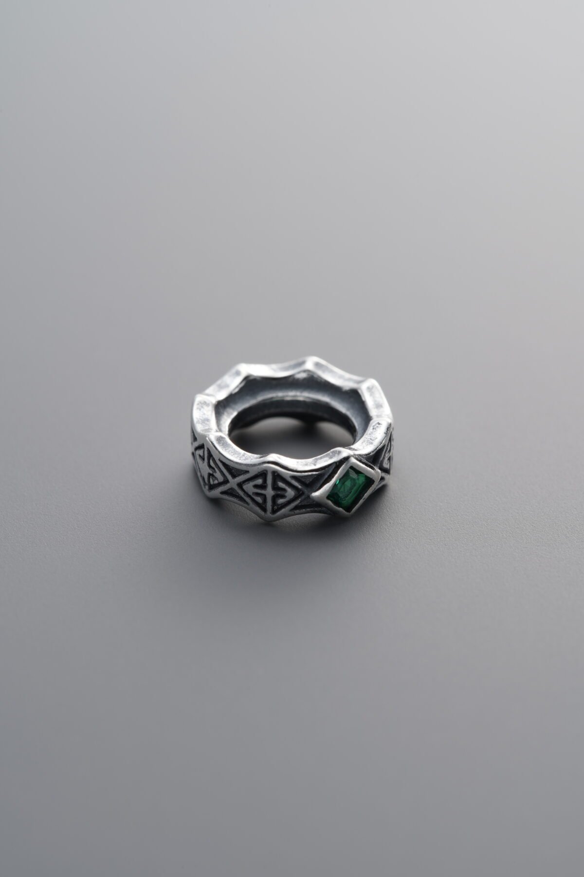 Green Zircon Crown Bead