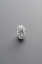 925 Sterling Silver-Bright-Zircon Rondelle Bead-8mm - Image 4