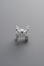 925 Sterling Silver-Bright-Zircon Tapered Spacer Bead-8mm - Image 4