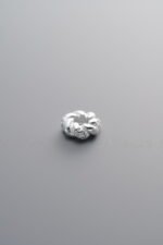 925 Silver-Plain-Zircon Twisted Circle Bead-7mm - Image 4