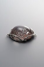 925 Sterling Silver-Antiqued-Phantom Double Loop Connector-31mm