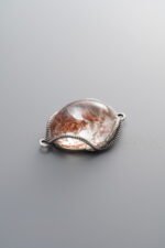 925 Sterling Silver-Antiqued-Phantom Double Loop Connector-25mm - Image 4