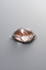 925 Sterling Silver-Antiqued-Phantom Double Loop Connector-25mm