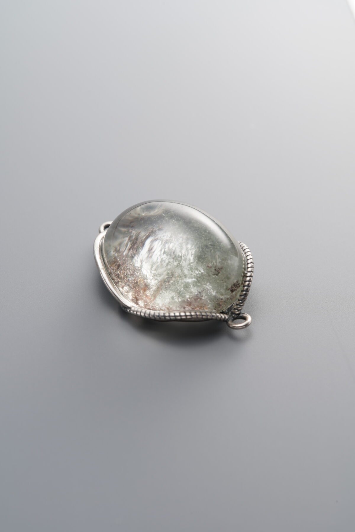 925 Sterling Silver-Antiqued-Phantom Double Loop Connector-25mm - Image 3