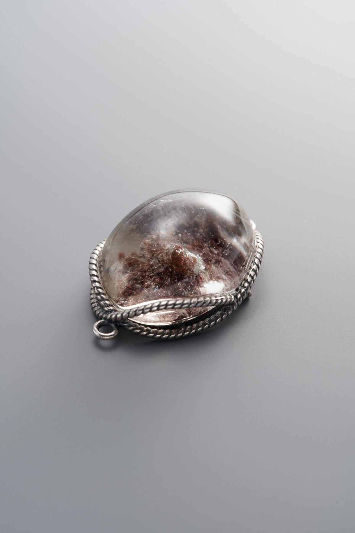 925 Sterling Silver-Antiqued-Phantom Double Loop Connector-28mm - Image 1