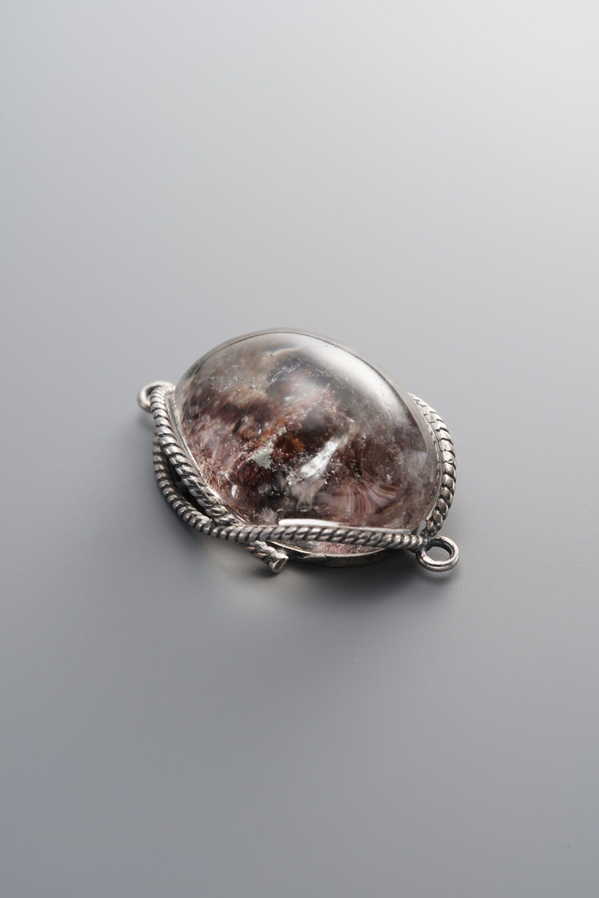 925 Sterling Silver-Antiqued-Phantom Double Loop Connector-28mm - Image 3
