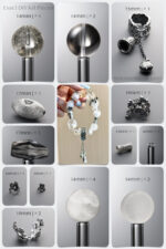 Natural Snow Phantom & Rutilated Quartz 925 Antiqued Sterling Silver DIY Bracelet Kit