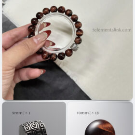 Natural Red Tiger’s Eye & 925 Antiqued Sterling Silver DIY Bracelet Kit