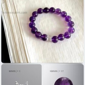 Natural Amethyst & 925 Sterling Silver Zircon DIY Bracelet Kit