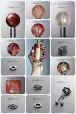 Natural Red Tiger’s Eye & Hematite Quartz Mixed Crystal DIY Bracelet Kit
