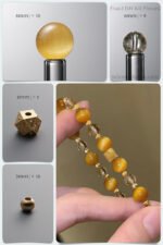 Natural Golden Tiger's Eye & Citrine 14K Gold-Plated Silver DIY Bracelet Kit