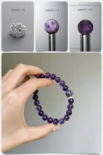 Natural Amethyst & Charoite Spiritual Blast DIY Bracelet Kit