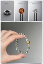 Natural Chlorite Phantom & Citrine Phantom Energy Cycle DIY Bracelet Kit