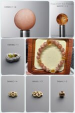 Natural Orange Moonstone & Yellow Quartz Golden Gourd Manifestation DIY Bracelet Kit