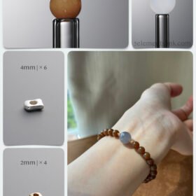 Natural Sugar Hetian Jade & Icy Purple Chalcedony Nourishment DIY Bracelet Kit