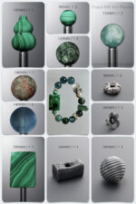 Natural Malachite & Fluorite Healing DIY Gemstone Bead Bracelet Kit - Image 2