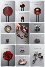 Natural Cinnabar Rose, Garnet & Cherry Strawberry Quartz DIY Bracelet Kit