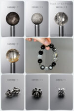 Natural Silver Obsidian, Flash Quartz & Vajra DIY Bracelet Kit