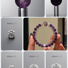 Natural Uruguay Amethyst Spiritual Awakening DIY Bracelet Kit