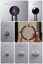 Natural Uruguay Amethyst Spiritual Awakening DIY Gemstone Bead Bracelet Kit - Image 2