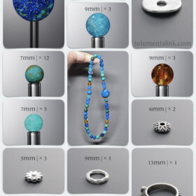 Natural Amber & Phoenix Stone Fate Blasting Circuit DIY Bracelet Kit