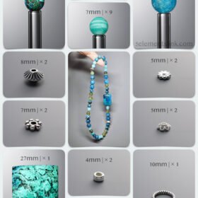 Natural Phoenix Stone & Amazonite Growth DIY Bracelet Kit