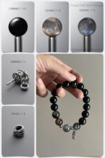 Natural Moonstone & Skeletal Quartz Kinetic Breakthrough DIY Bracelet Kit