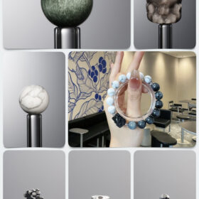 Natural Hawk's Eye & Magnesite & Silver Sheen Obsidian Fox 925 Silver DIY Gemstone Bead Bracelet Kit