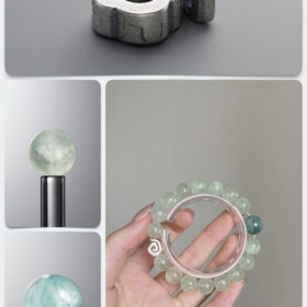 Natural Prehnite & Monet Kyanite Healer's Awakening DIY Gemstone Bead Bracelet Kit