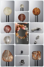 Natural Rutilated Quartz & Pietersite Manifestation DIY Gemstone Bead Bracelet Kit