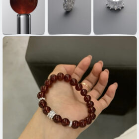 Natural Garnet Vitality Awakening DIY Gemstone Bead Bracelet Kit