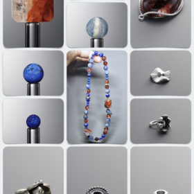 Natural Lapis Lazuli & Fire Quartz Breakthrough DIY Gemstone Bead Bracelet Kit