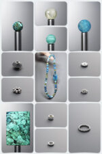 Natural Phoenix Stone & Amazonite Growth DIY Gemstone Bead Bracelet Kit